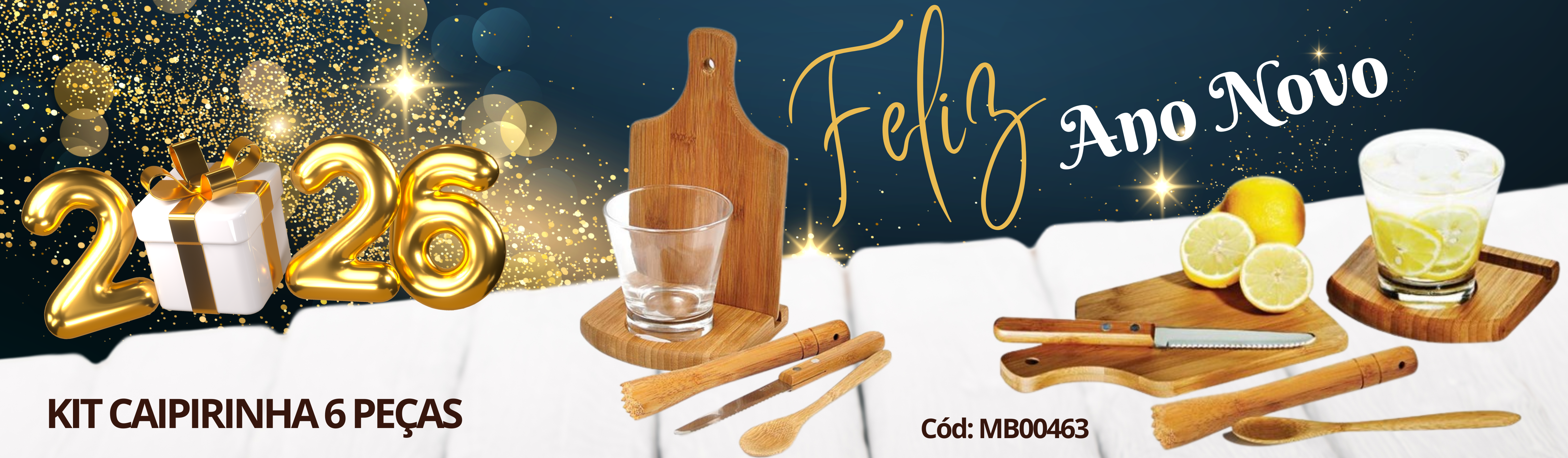 BOAS FESTAS 2026 KIT CAIPIRINHA