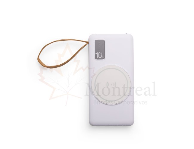 Power Bank 10.000mAh com Carregamento via Induo ou via Cabo