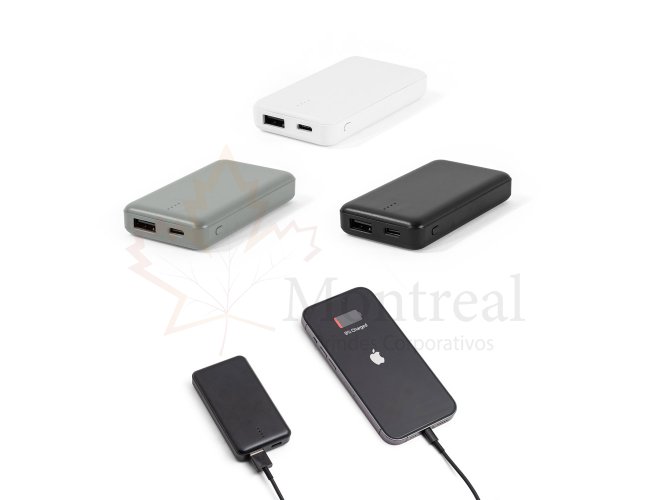 SHERYL. Bateria port�til em ABS 100% reciclado e capacidade de 4.000 mAh