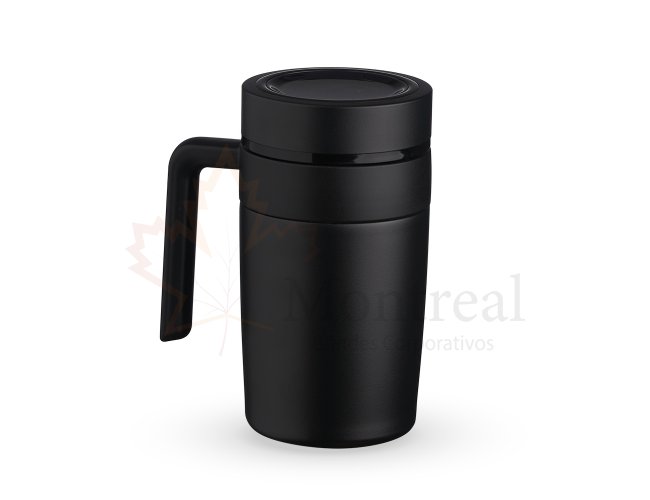 Caneca Trmica Inox 500ml com Display LED