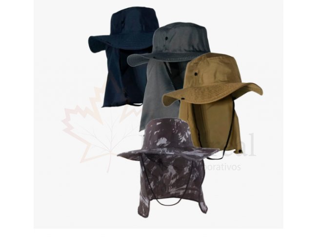 Chapéu Australiano com saia de proteção