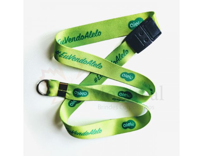 Cord�o com trava de seguran�a e argola