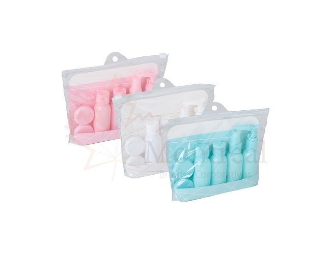 Kit Viagem Plstico 6 Peas